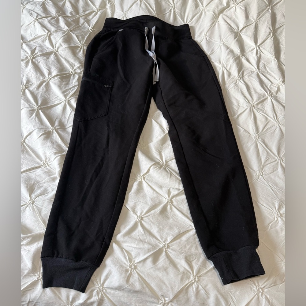 Black Jogger Pants with Drawstring